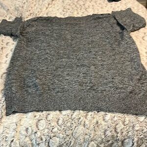 Roz & Ali sweater, women’s 3X, short sleeve, gray color
